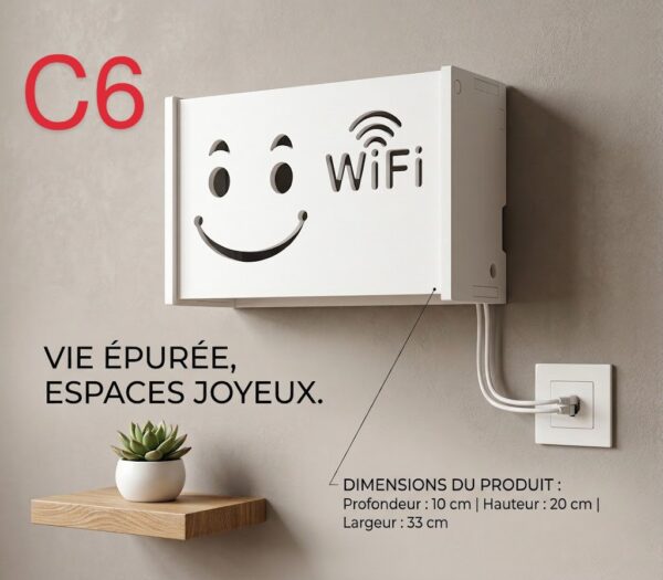 كاش مودام     
                           cache modem WiFi 
                               10/20/33cm
                                 modèle C6